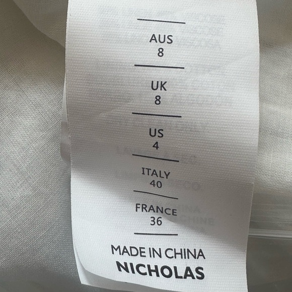 NWT! Nicholas Pinstriped “Dakotah Asymmetrical Halter Neck Vest” Size 4 - Picture 15 of 16